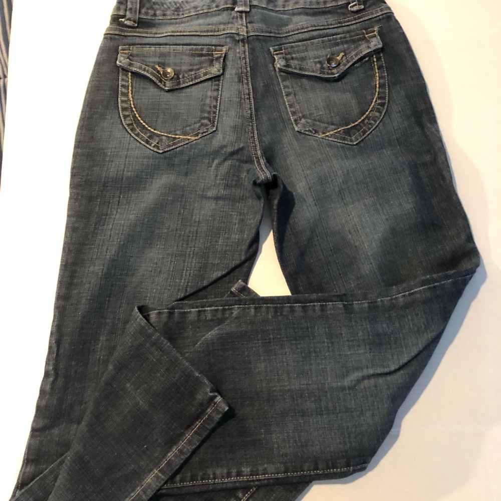 Nine West 5 Pocket Dark Wash Black Boot Cut Jeans 🎉🛍Host Pick🛍🎉 - Picture 6 of 8